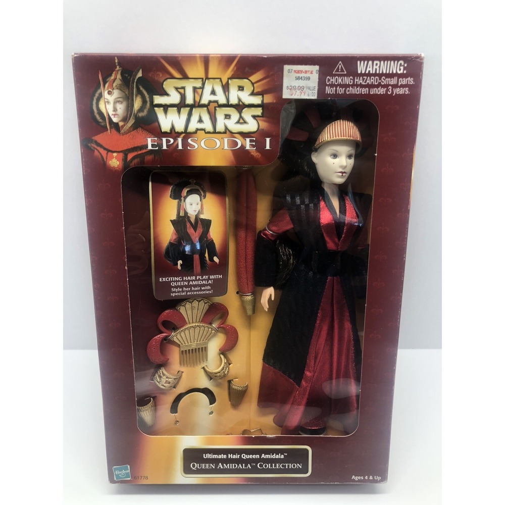 Star Wars Ultimate Hair Queen Amidala Doll Episode I Hasbro Natalie Portman NEW